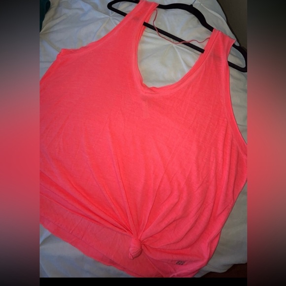 Free People Movement Bright Neon Pink Lightweight Henry Active Top SIZE MEDIUM - Picture 6 of 10